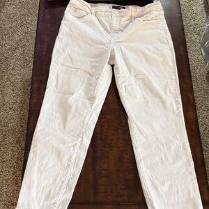 Kut from the Kloth Reese Fab AB ankle straight leg White sz 14